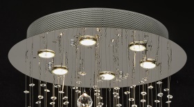 Colorado Crystal Ceiling Lights Diyas Multiple Crystal Pendants Colorado Crystal Ceiling Lights Diyas Multiple Crystal Pendants